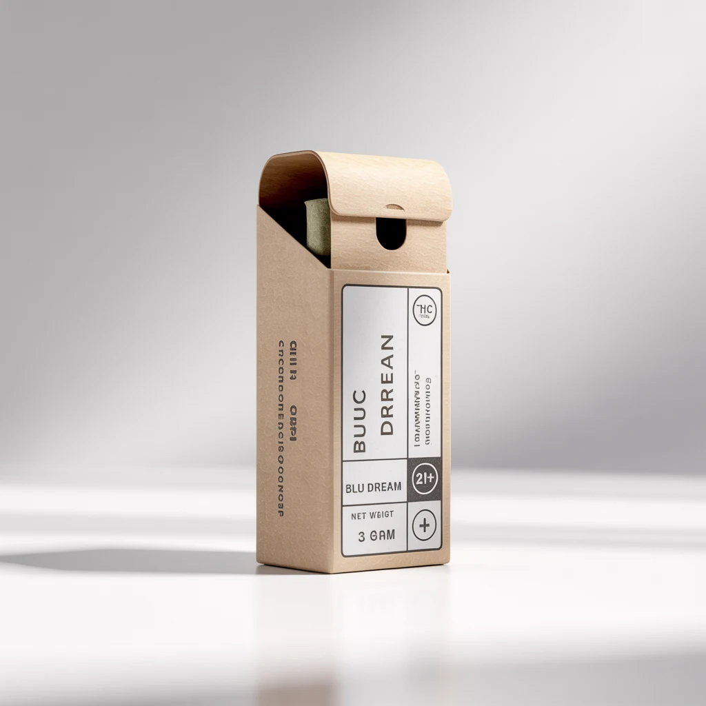 Child-Resistant Pre-Roll Boxes with Compliant Labels