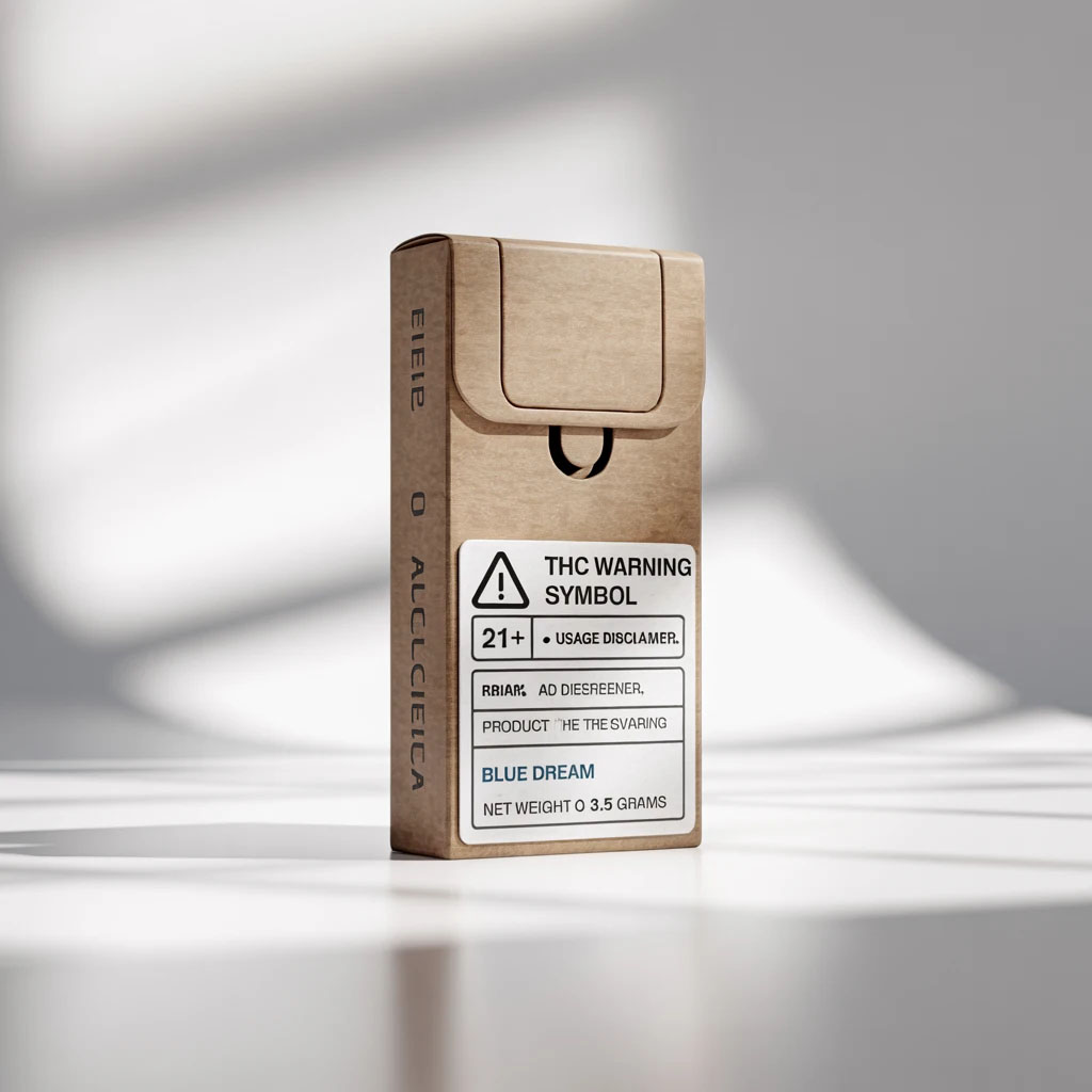 Child-Resistant Pre-Roll Boxes with Compliant Labels