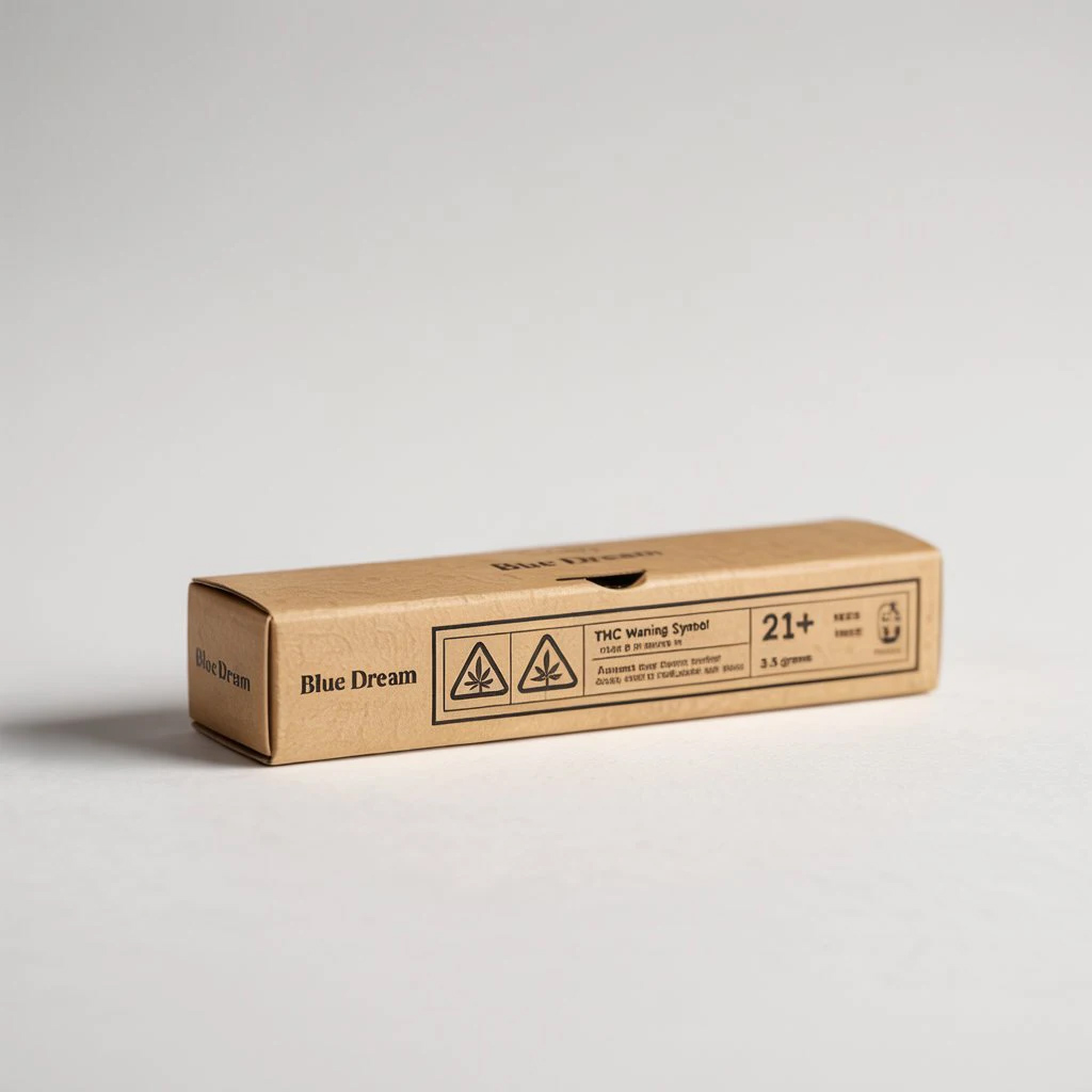 Child-Resistant Pre-Roll Boxes with Compliant Labels