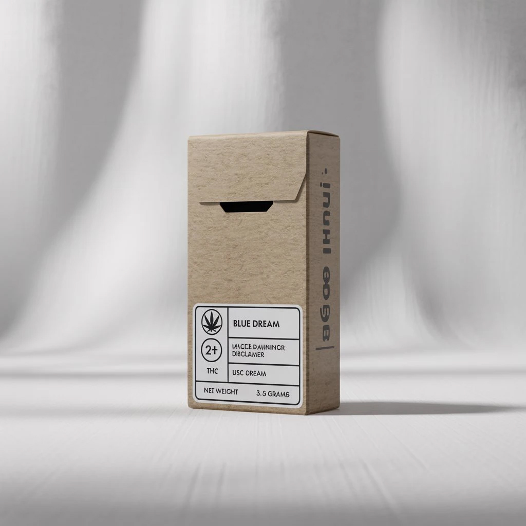 Child-Resistant Pre-Roll Boxes with Compliant Labels