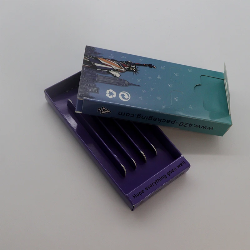 Preroll Packaging With Hang Tag And Clear Window