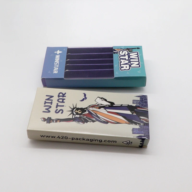 Preroll Packaging With Hang Tag And Clear Window