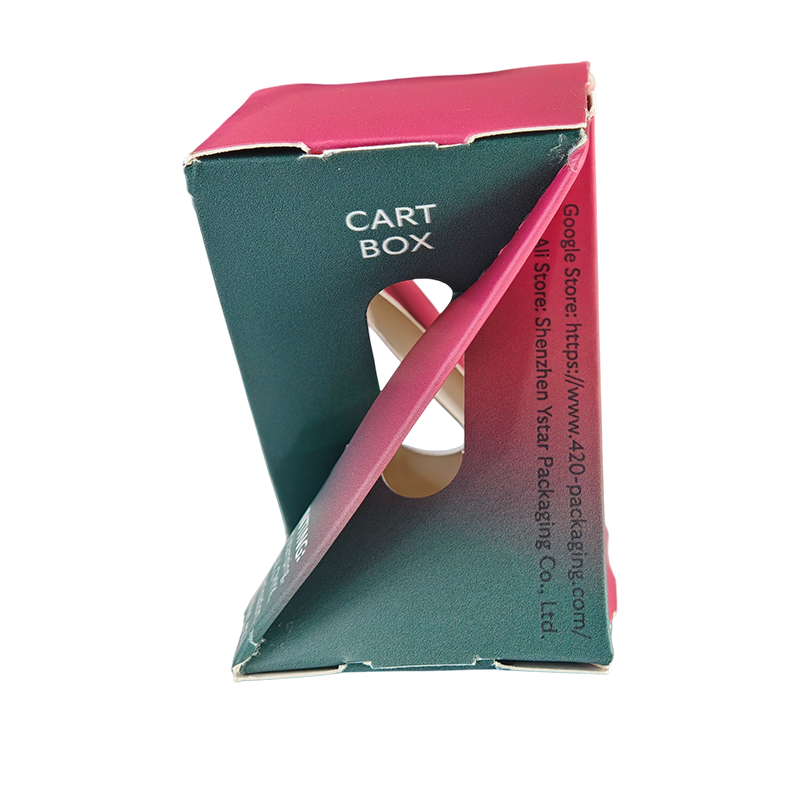 Custom 510 Vape Cartridge Boxes with Window & Tamper-Evident Peel Seal | CMYK/Pantone, Foil & UV Finishes