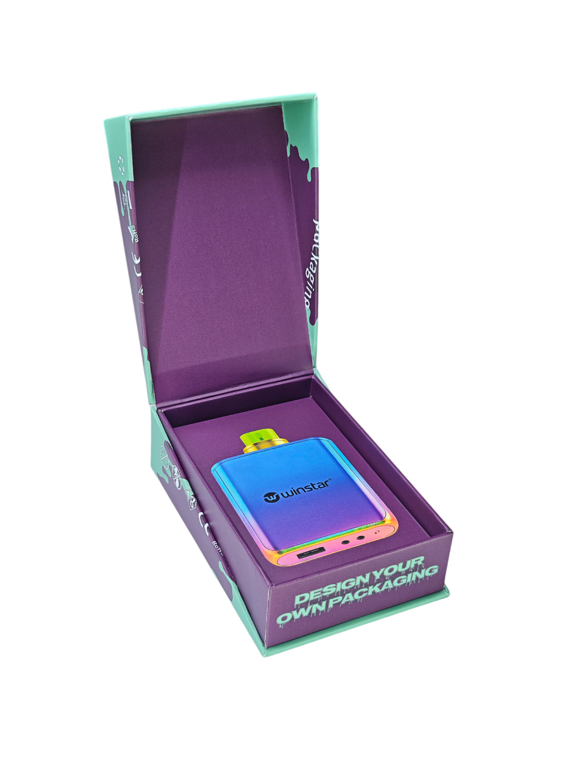 Custom 510 Cartridge Boxes | Magnetic Rigid Packaging