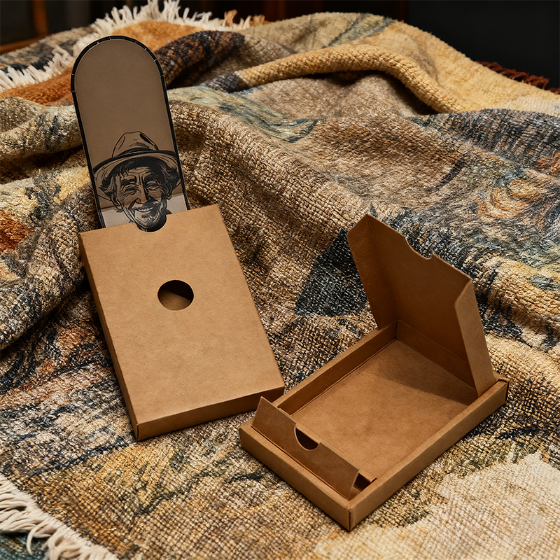 Child-Resistant Kraft Paper Pre-Roll Packaging Box