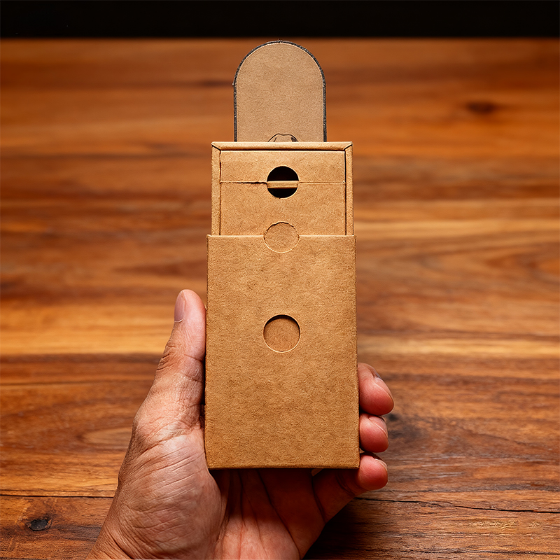 Child-Resistant Kraft Paper Pre-Roll Packaging Box