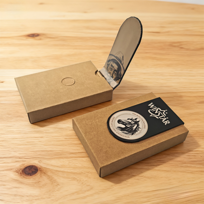 Child-Resistant Kraft Paper Pre-Roll Packaging Box