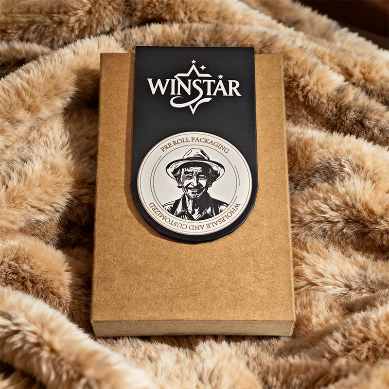 Child-Resistant Kraft Paper Pre-Roll Packaging Box