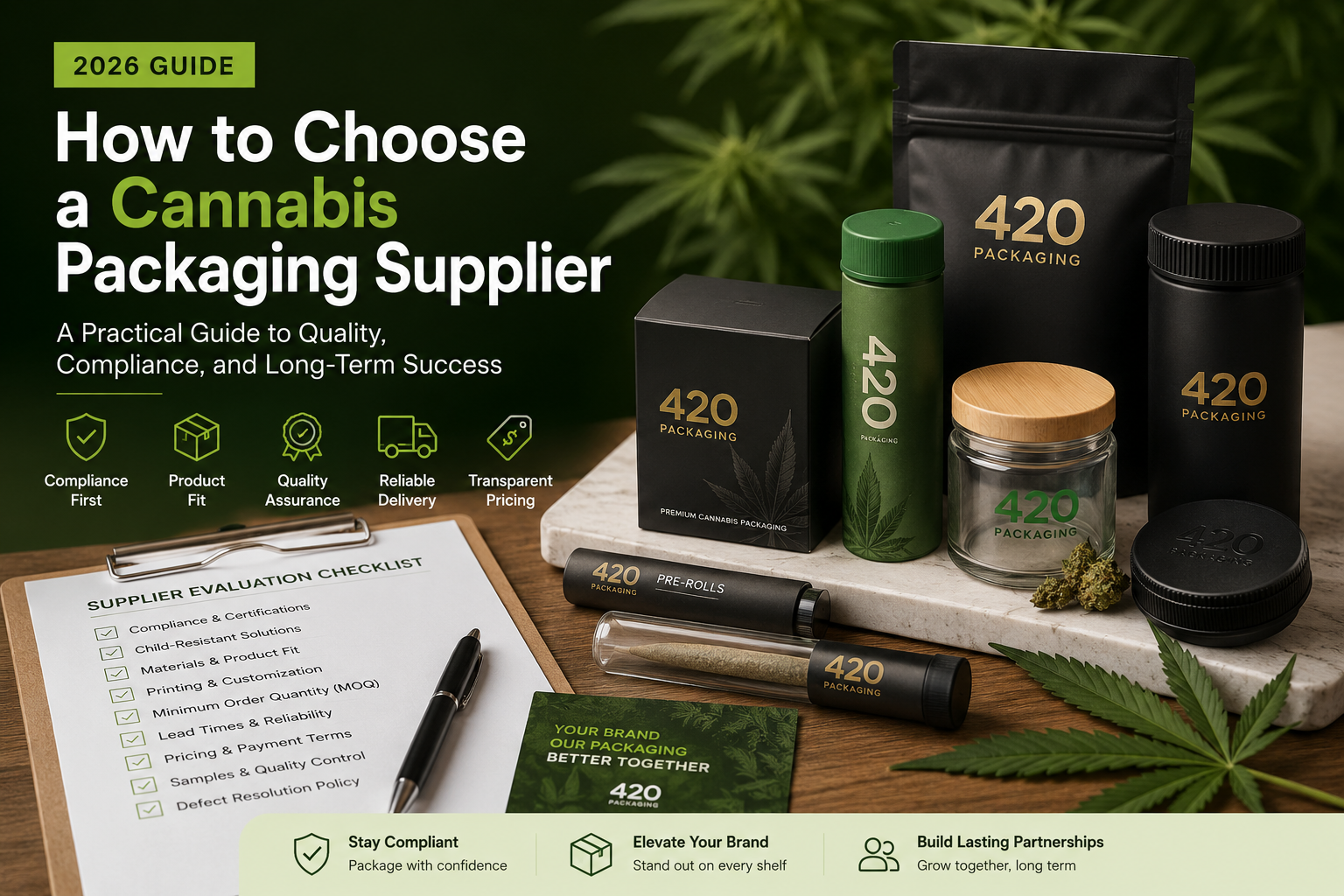 How to Choose a Cannabis Packaging Supplier in 2026