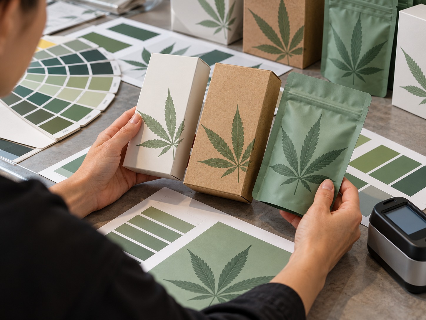 Cannabis Packaging Color Consistency: Pantone, CMYK, Delta E & Batch QA image 1