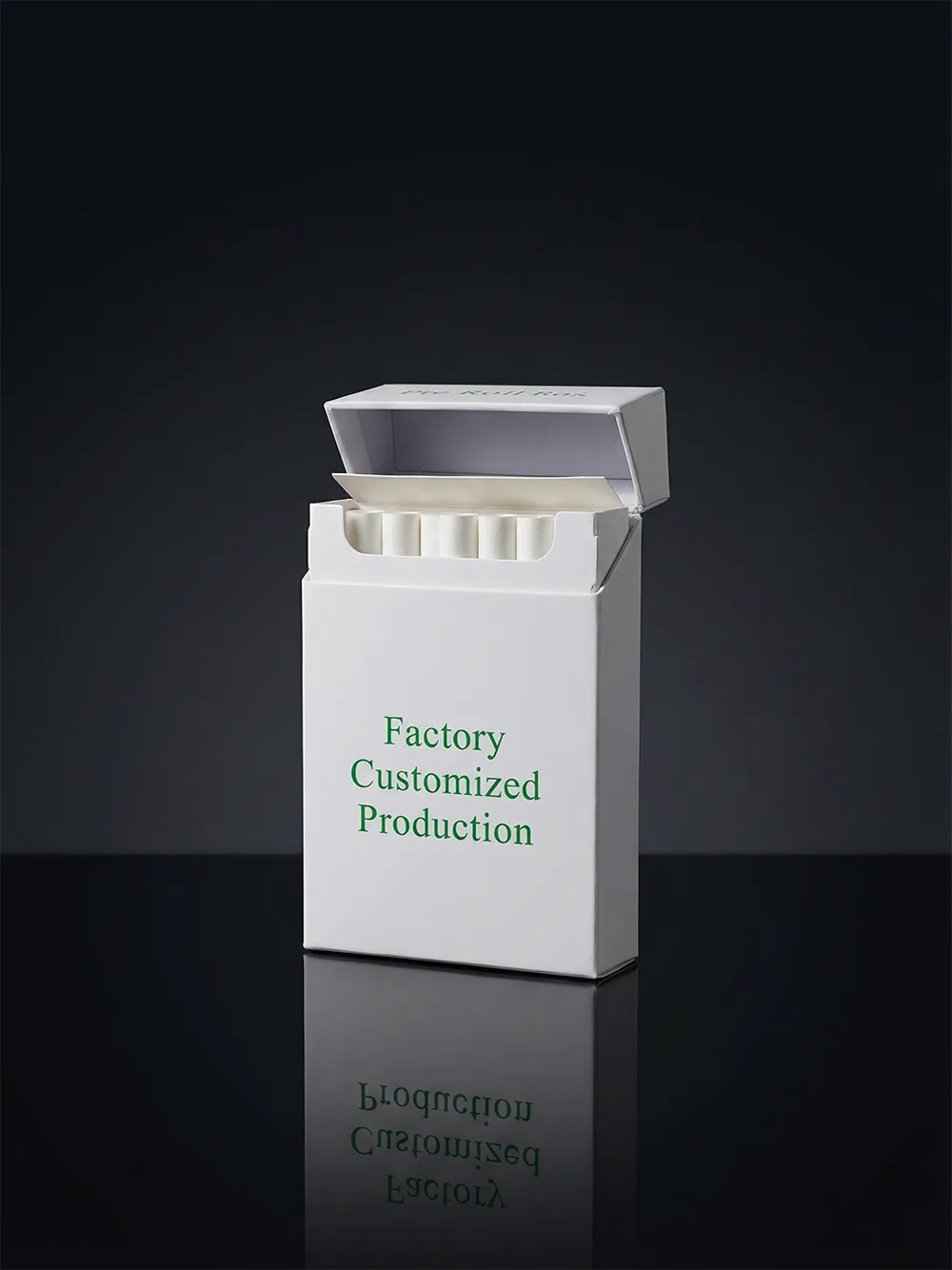 CR flip-top child-resistant pre-roll box front hero view